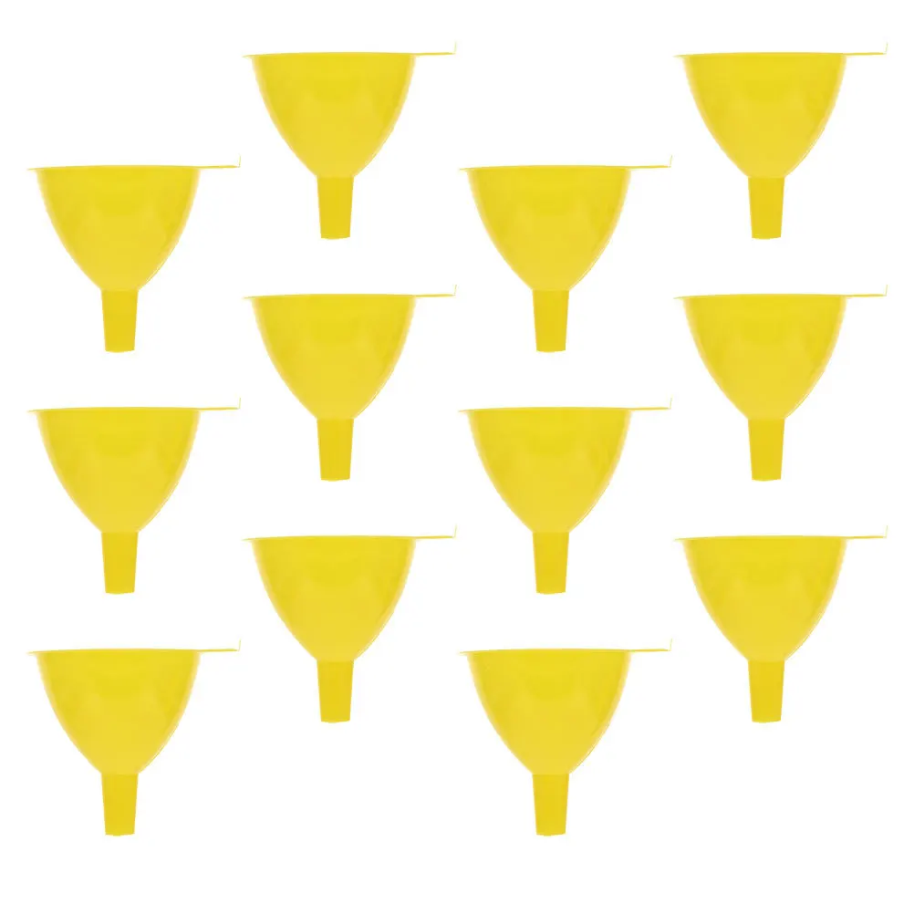 

12pcs Laboratory Funnel 60Mm Plastic Filling Funnel For Kitchen Lab Experiment Filter Triangle Small Funnels Separating Liquid