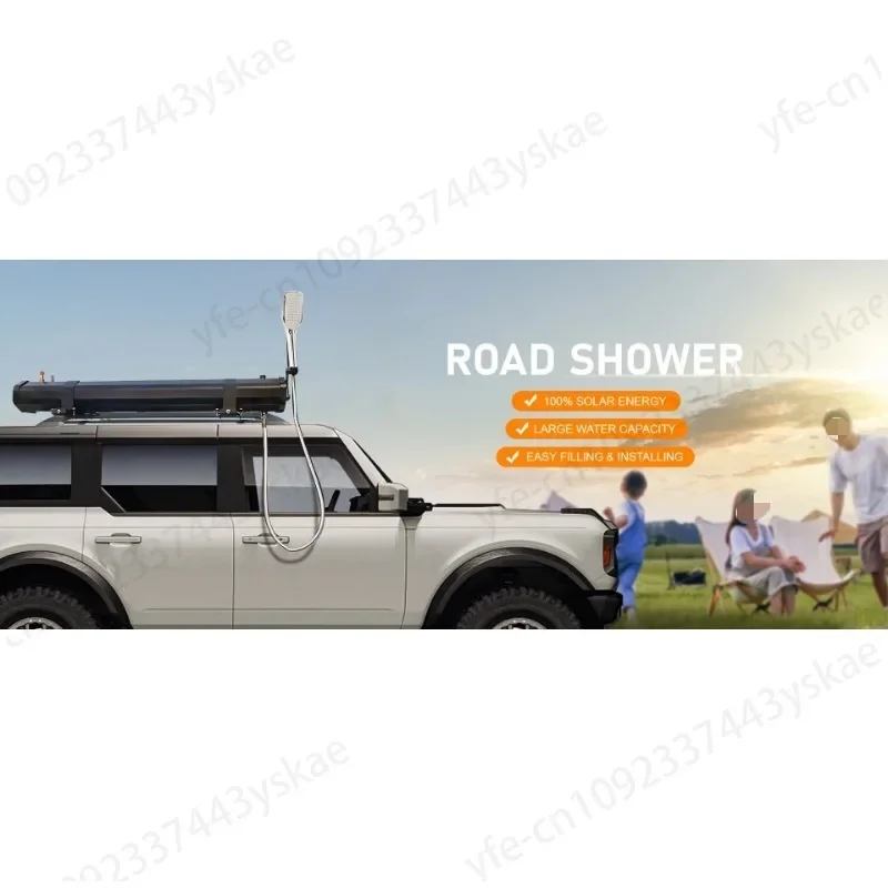 20L Car Roof Extended Pressurized Road Shower Car Water Tank SCamping Water Tank For Camping Shower Water Storage