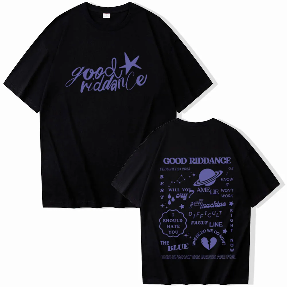 Gracie Abrams Good Riddance T-Shirts Gracie Abrams Merch Harajuku O-Neck Short Sleeve Shirts Gracie Abrams Fans Gift Unisex