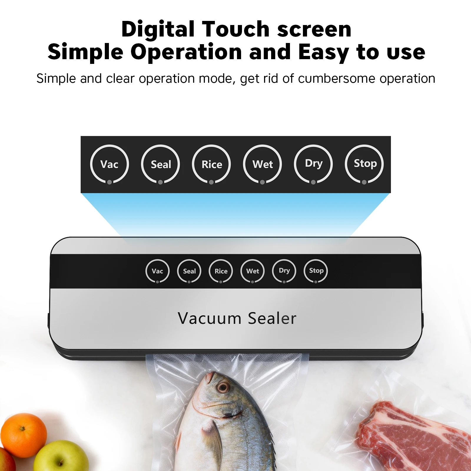 

Новая многофункциональная машина для вакуумной упаковки пищевых продуктов, автоматическая термосварка для сухого и влажного использования, универсальное уплотнительное устройство, кухонный прибор