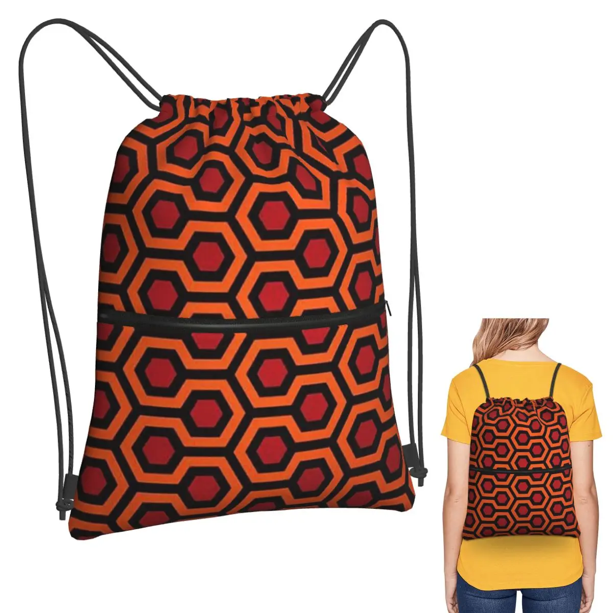 Horror Movies The Shinings Backpacks Multi-function Drawstring Bags Sports Bag Book Bags for Man Woman Students