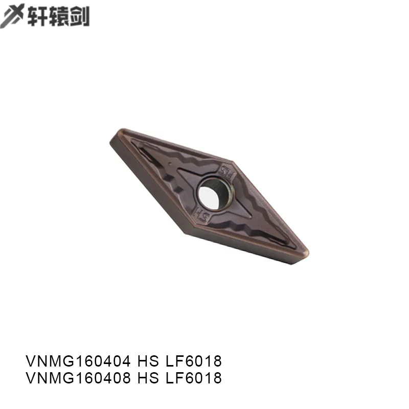 VNMG160404 VNMG160408 VNMG160408 MS LF6018 VNMG331 VNMG332 إدراج شفرة كربيد لالفولاذ المقاوم للصدأ