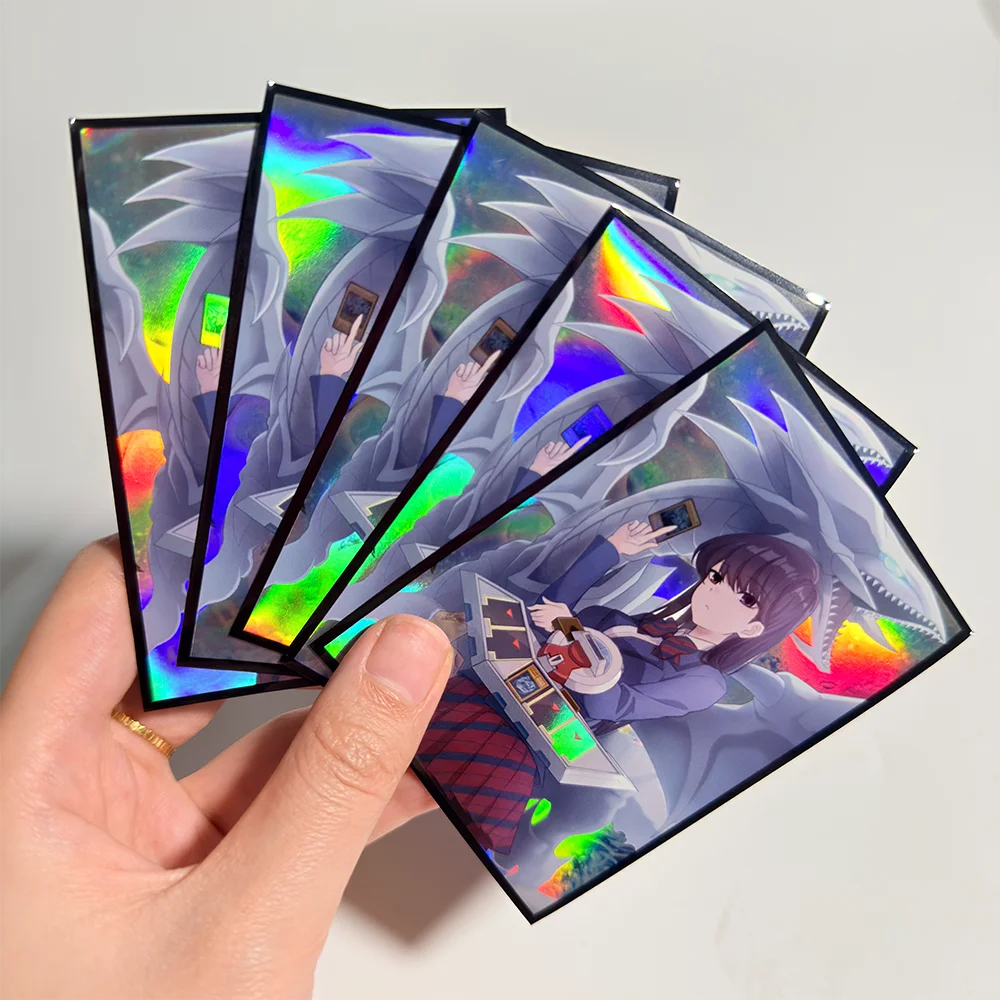 50PCS 63x90mm Shoko Komi Themed Holo Anime Card Sleeves Japanese Size Card Sleeves YGO Deck Protector Sleeves for YGO/Mini Photo view 4