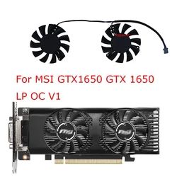 2Pcs/Set,2Pin 2Lines,GPU Cooler,Graphics Card Fan,HA5510H12F-Z,VGA Cards Cooling,For MSI GTX 1650 GTX1650 LP OC V1 LP