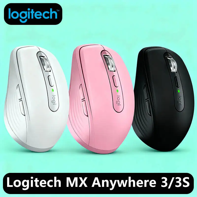 

MX Anywhere 3S Mouse, Logi Bolt/Bluetooth, 70-Day Battery, USB-C Fast Charge, Portable Office Productivity