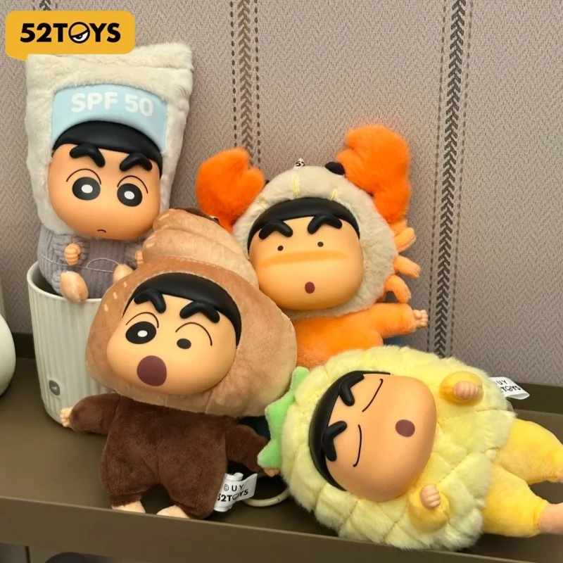 

Crayon Shin Chan Holiday Party Series Виниловая плюшевая игрушка с лицом, меняющая цвет, слепая коробка, милая кукла-подвеска, модная игрушка и хобби