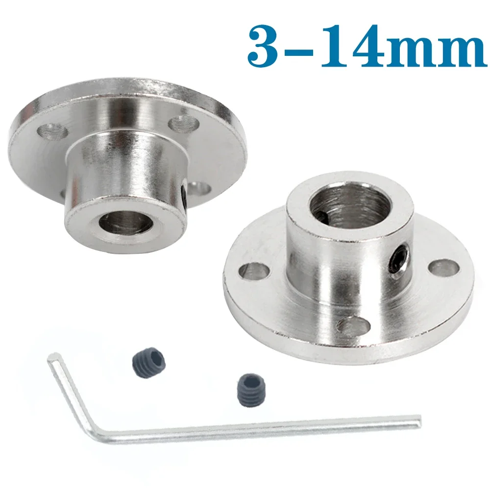 3mm 3.17mm 4mm 5mm 6mm 6.35mm 7mm 8mm 10mm 11mm 12mm Rigid Flange Coupling Motor Guide Shaft Coupler Motor Support Connector