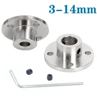 3mm 3.17mm 4mm 5mm 6mm 6.35mm 7mm 8mm 10mm 11mm 12mm Rigid Flange Coupling Motor Guide Shaft Coupler Motor Support Connector
