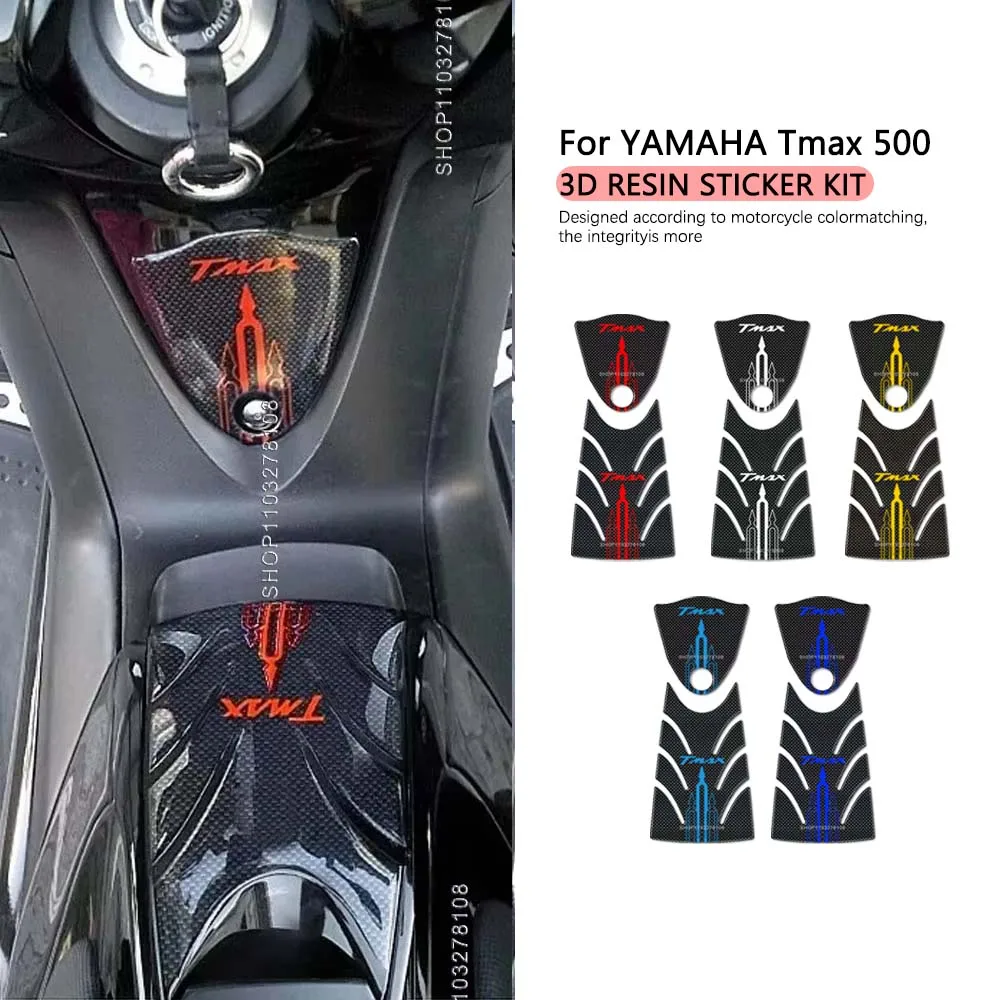 

Motorcycle Fuel Tank pad Protection Sticker Kit Waterproof 3D Epoxy Resin Decorative Decal Kit for YAMAHA Tmax 500 2008-2011