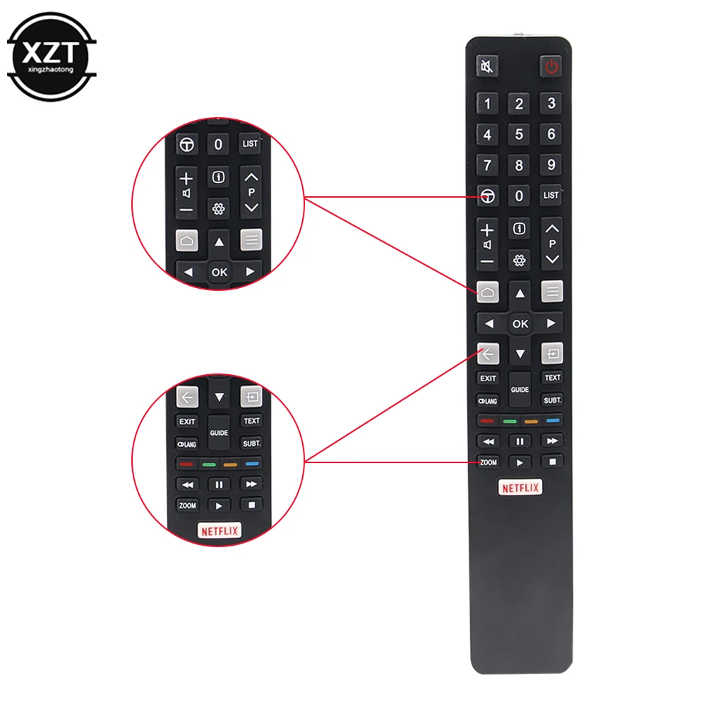 Télécommande Universelle SODIAL Pour Téléviseurs RC802N, YAI3, YUI2, 65C2US, 75C2US, 43P20U9744 - Noire, Neuve