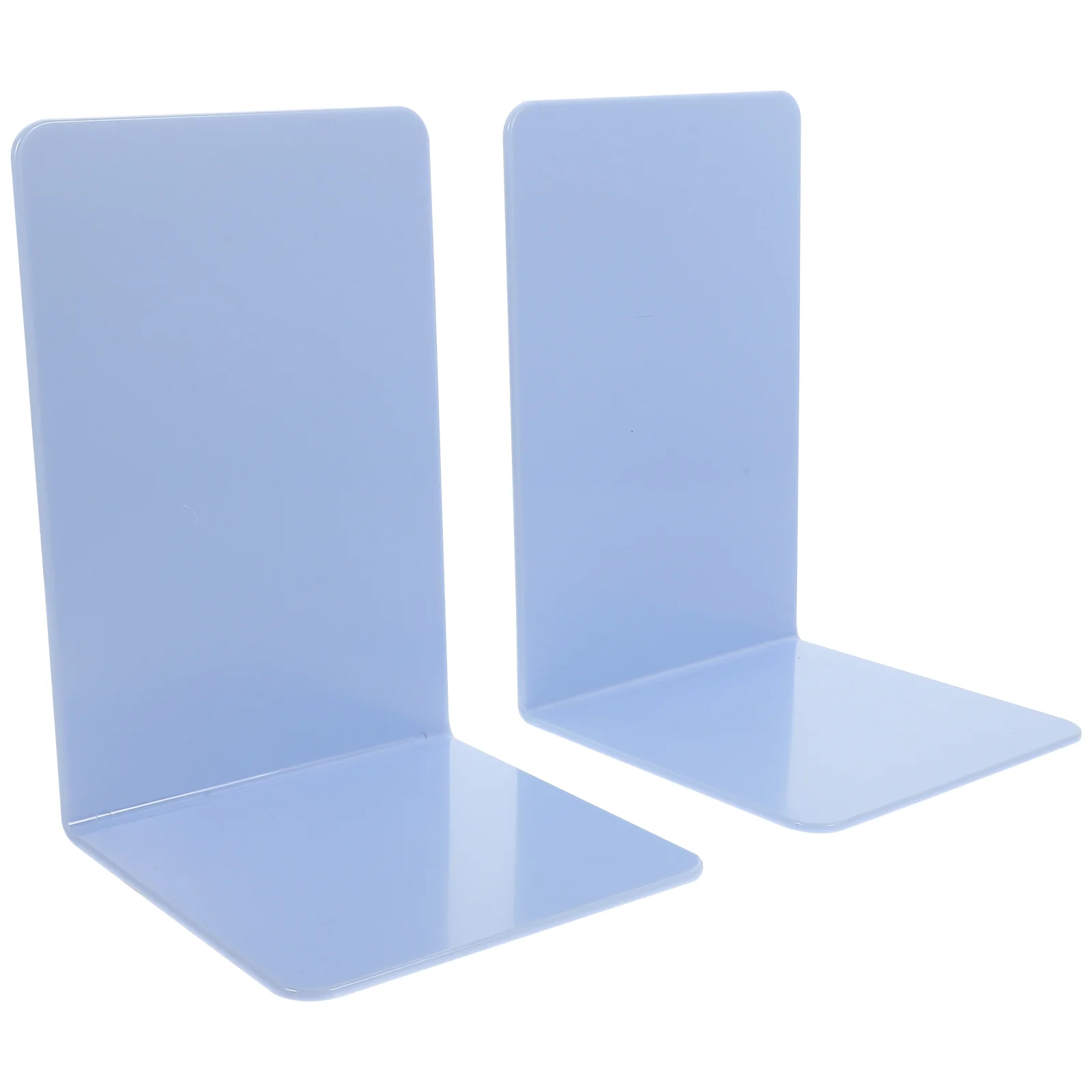 2 Pcs Candy Color Bookends Office Desk Decor Minimalist PP Material Book ganizer Document Holder A4 File Stand