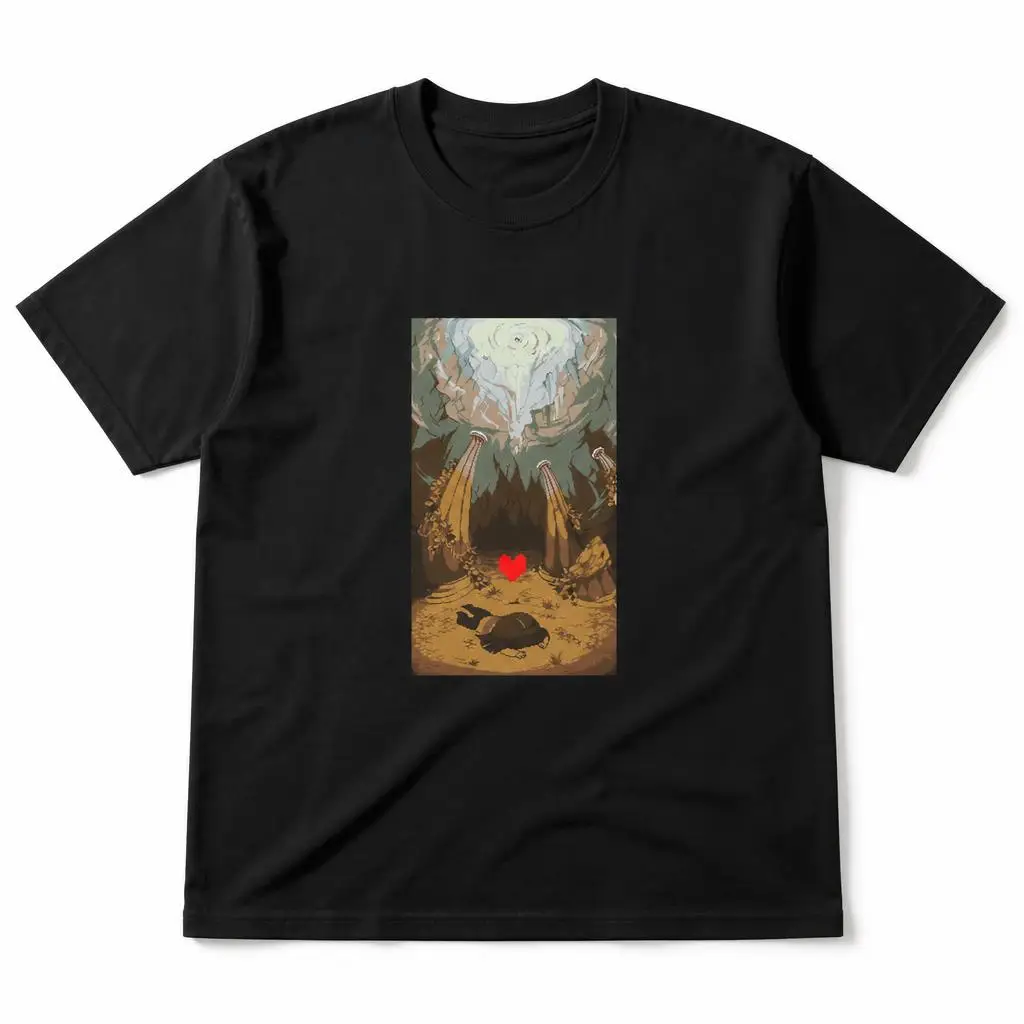 Undertale Human Manga T Shirts Casual Tees Short Sleeve Round Collar T-Shirt Pure Cotton Tops