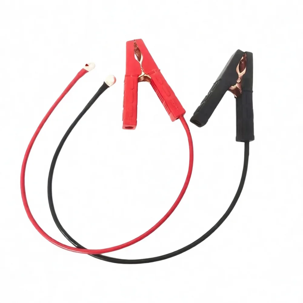 Automotive Battery Alligator Clips 45mm Pure Copper Clamps Red Black Electrical Testing Leads Car Jump Starter Cable Tool