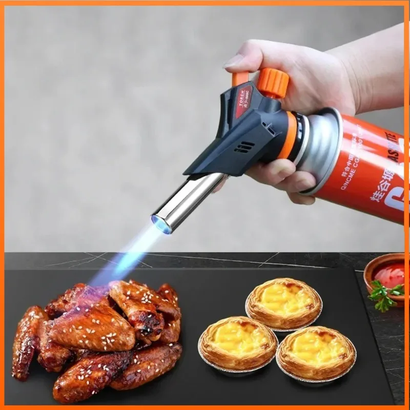 الإشعال التلقائي غاز البيوتان الشعلة الطبخ لحام الموقد للشواء التخييم المحمولة لهب بندقية ضربة لحام موقد غاز