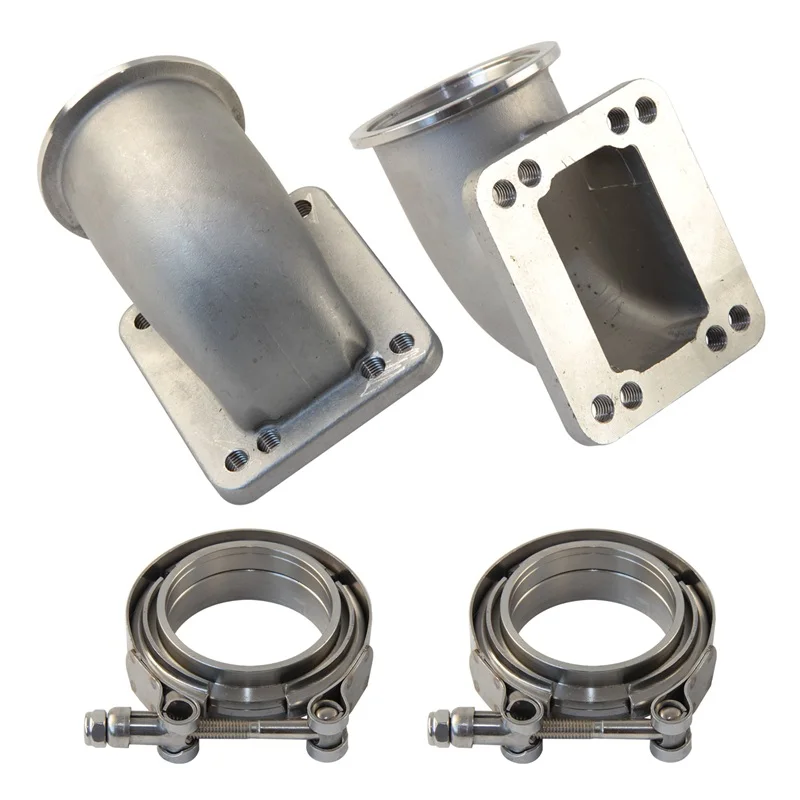 2PCS 90 Degree Steel Cast Elbow Adapter Flange 2.5