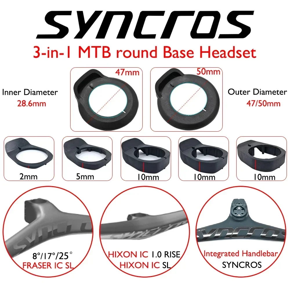 SYNCROS is suitable for XC/MTB handlebar bicycle accessories/high carbon resin accessories