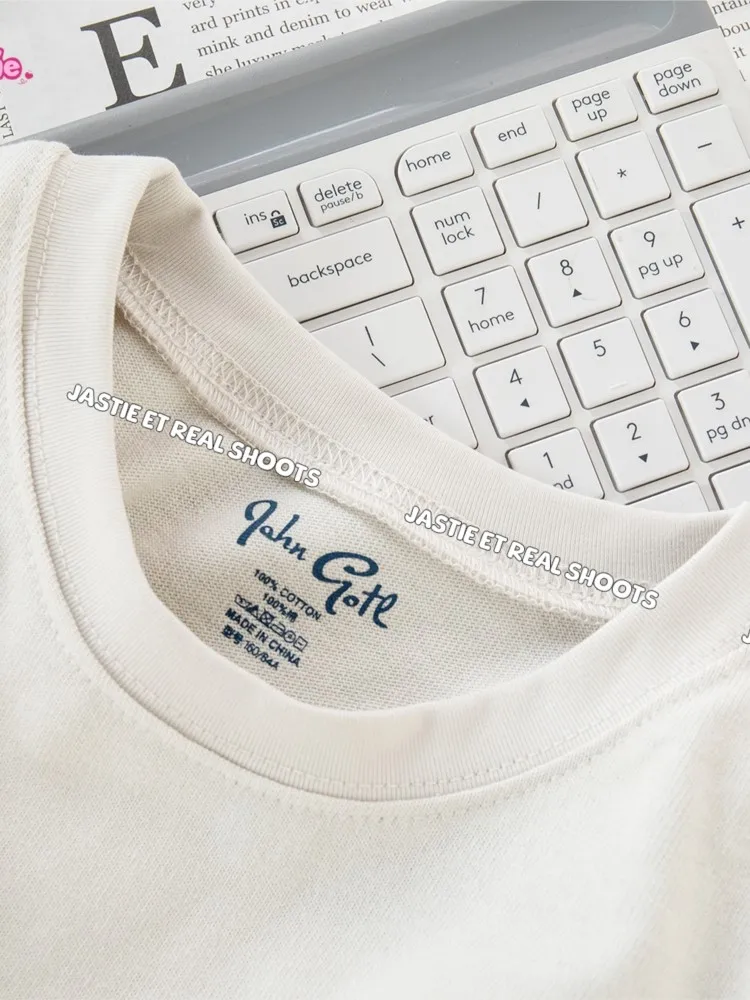 Vintage Letter Graphic Crop Top Women Summer Casual Round Neck Short Sleeve Short T-shirt Female Retro Classic Cotton Tops Chic