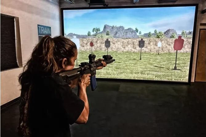 Leplay Immersive Interactive Projection Shooting System Game Laser Toy Gun Simulation For Indoor Entertainment Shopping Malls