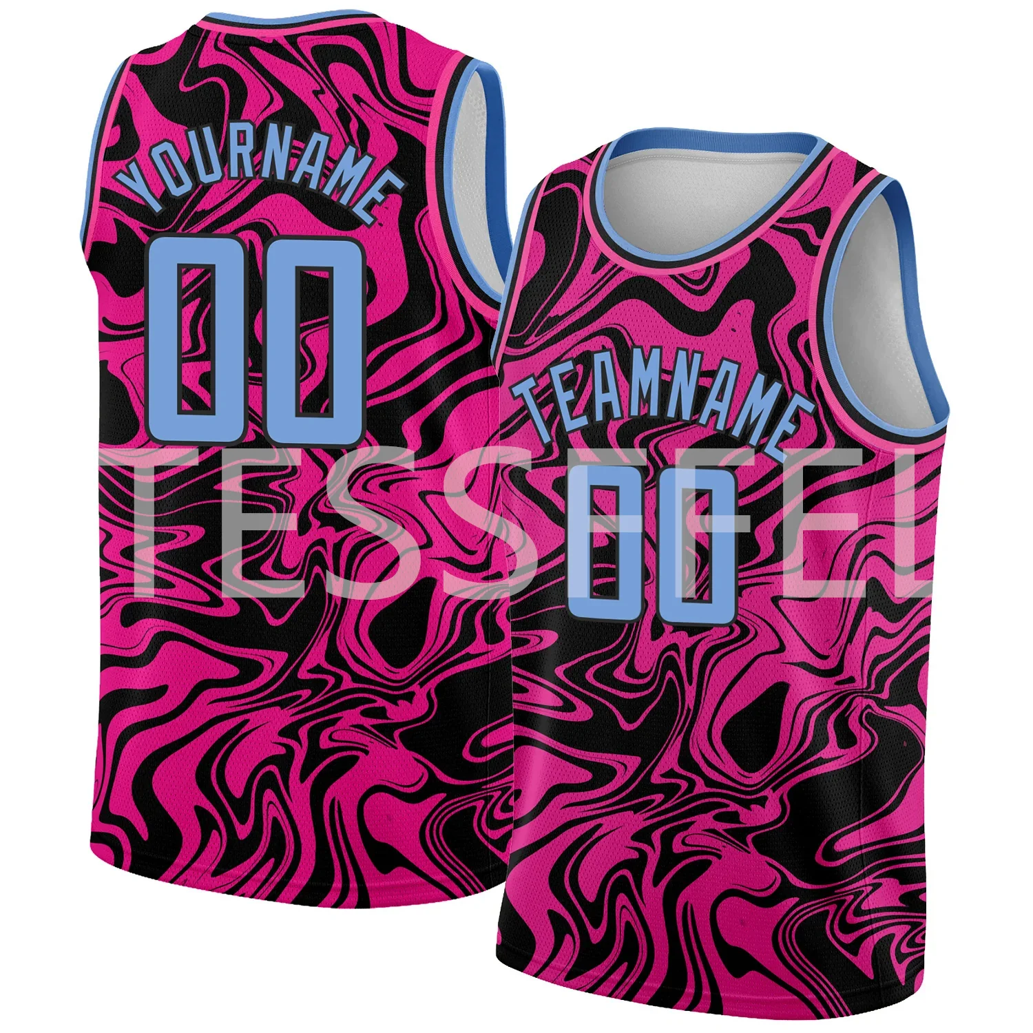 Custom Name Graffiti Gradient Basketball Jersey Shirts Retro 3DPrint Harajuku Summer Streetwear Top Sleeveless Tank Top Vest V6