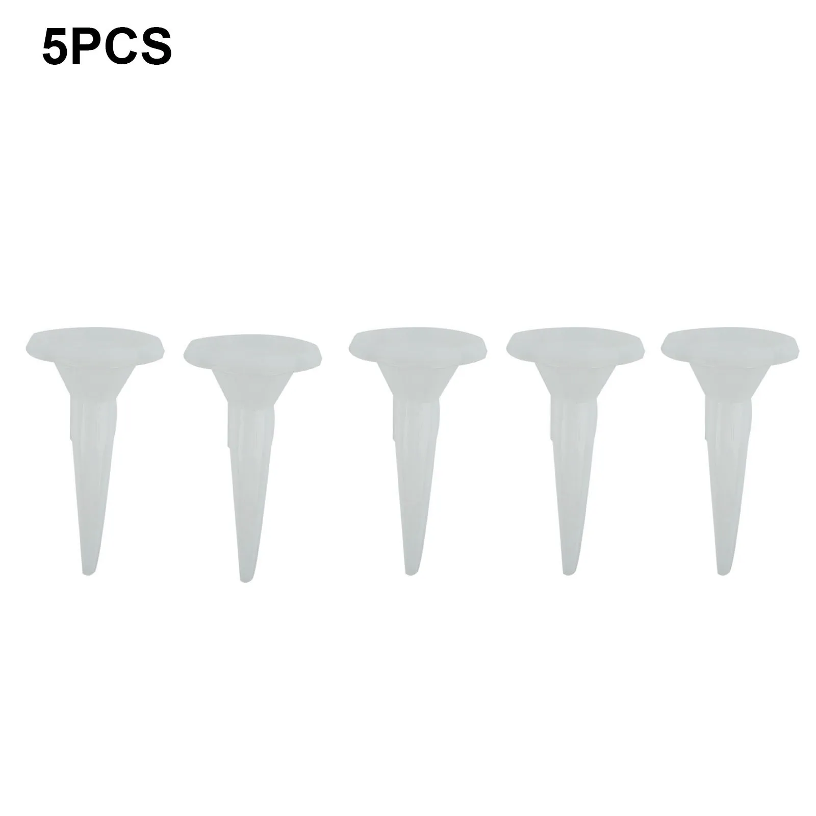 5PCS Plastic Caulk Nozzle Tips for Structural Glue, Fit for Home Improvement and Construction Projects, White 5PCS