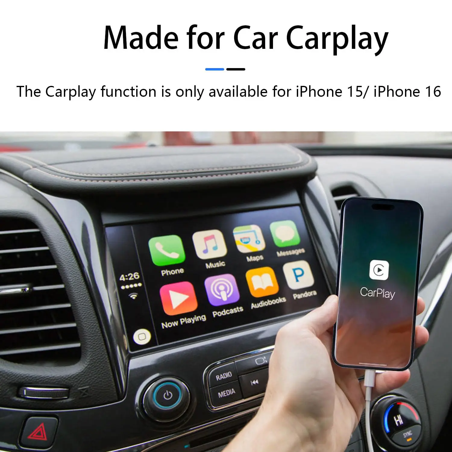 DANJU car data cable, USB A to USB C data cable, suitable for iPhone 17/16 car charging cable（1.5 meters）Samsung Xiaomi Type-C - view 2