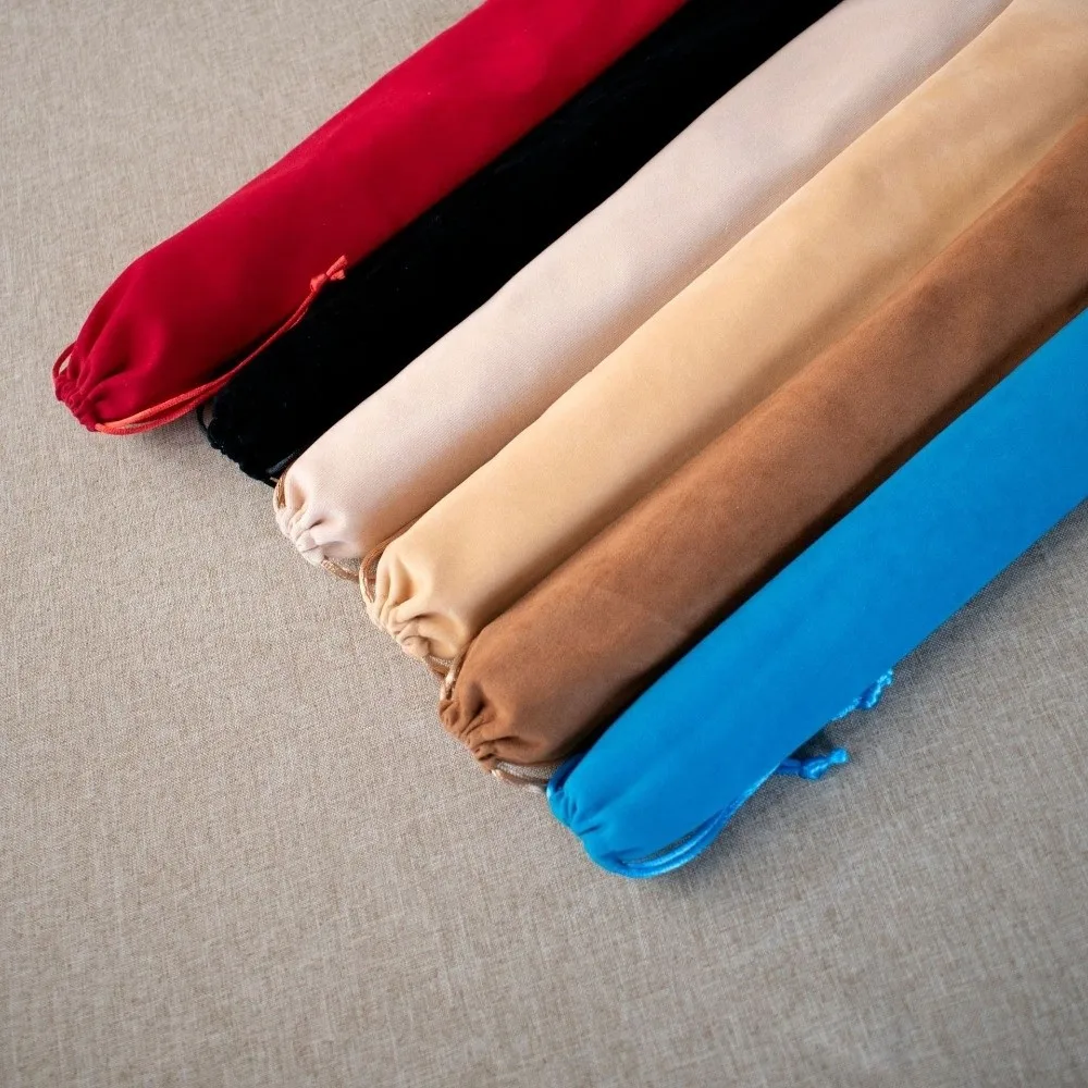 Velvet Cloth Folding Hand Fan Bag Fan Storage Packing Bag Storage Pouch Brush Holder Calligraphy Brush Bag For Brush Painting