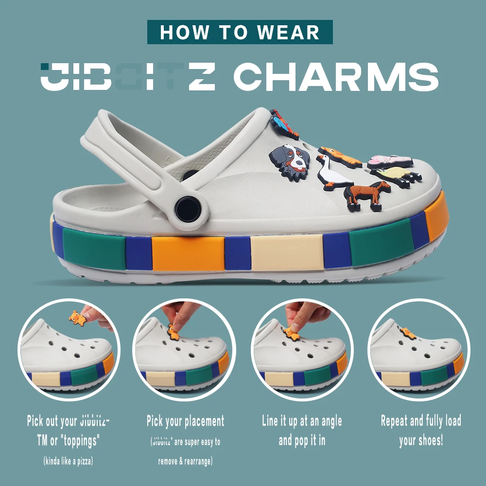 Single Sale 1pcs PVC Cartoon Shoe Charm Boy Girl Horse Man Shoe Accessories Clog Decorations for  Kids Party X-mas Gift