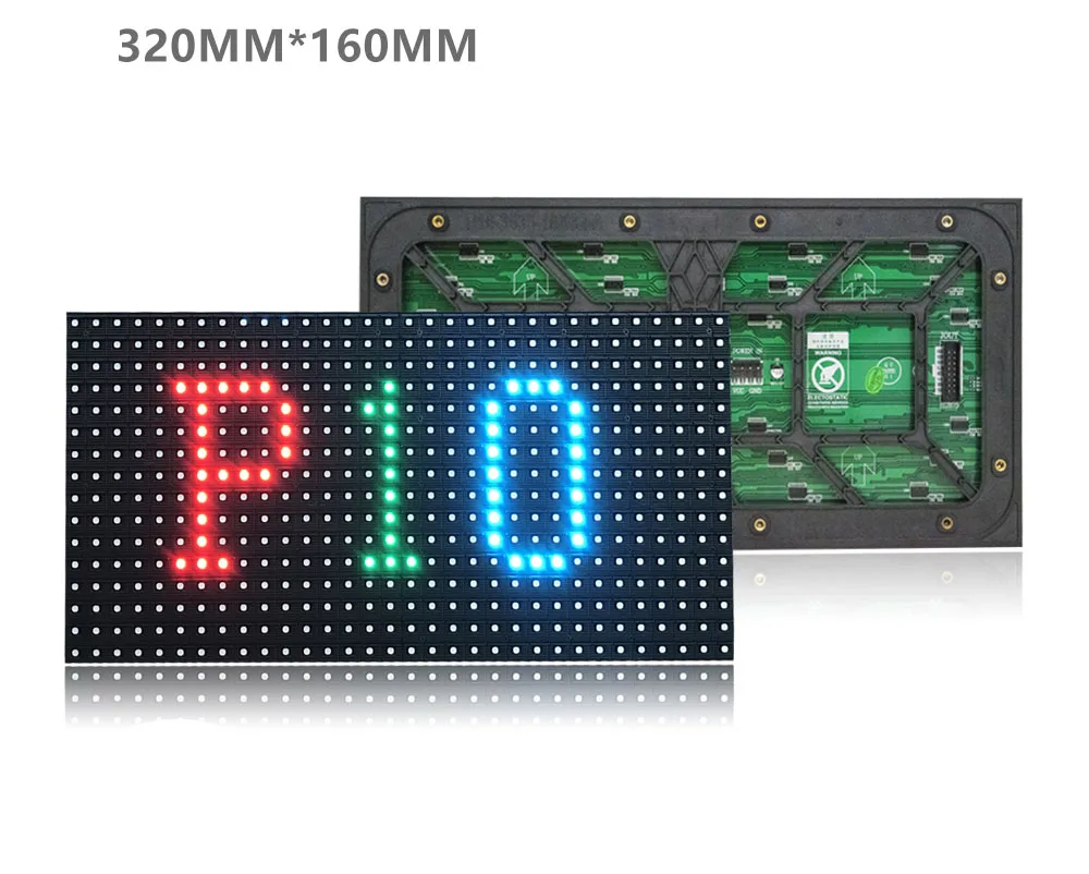 Outdoor Full Color SMD RGB P10 LED Display Module, High Brightness LED Screen Panel for Commercial Advertising Video Wall