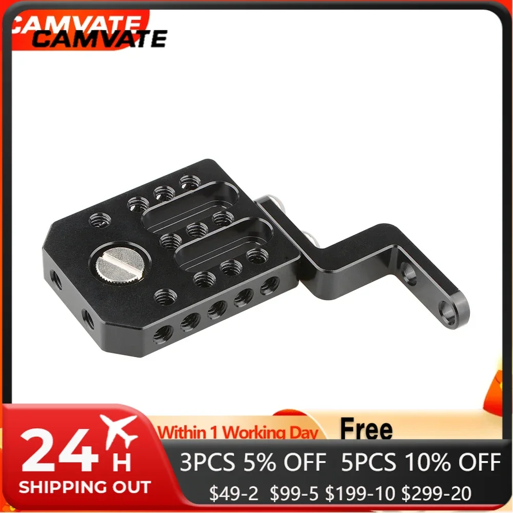 CAMVATE Camera Versatile Connecting Cheese Plate With 1/4\'\'-20 Thread Screw For Wireless Transmission System / Monitor / Light