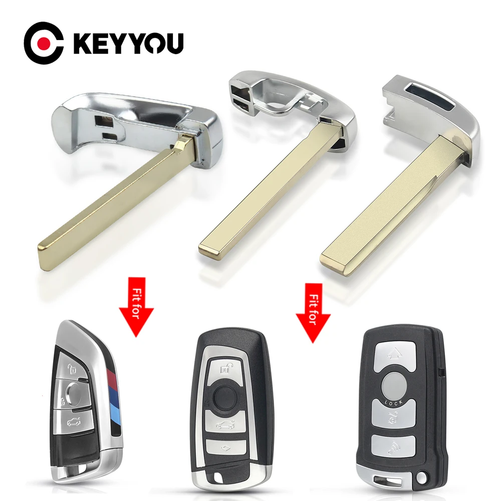 KEYYOU Insert Blade For BMW 1 3 5 Series F10 F20 F30 F40 Remote Smart Car Key Insert Blade Blank Keyless Replacement