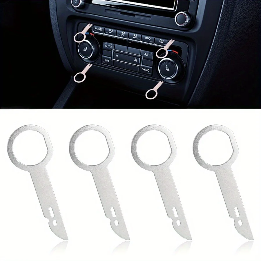 

4-pcs car radio disassembly tool, car audio key, instrument panel interior disassembly, CDVD host key disassembly tool