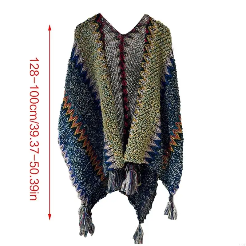 Suéter poncho feminino K3NF