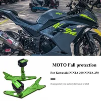 Protector contra caídas para motocicleta CNC, deslizador de marco, protección compatible con Kawasaki NINJA300 NINJA250 2013-2017 NINJA 300 250