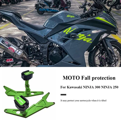 Protector contra caídas para motocicleta CNC, deslizador de marco, protección compatible con Kawasaki NINJA300 NINJA250 2013-2017 NINJA 300 250