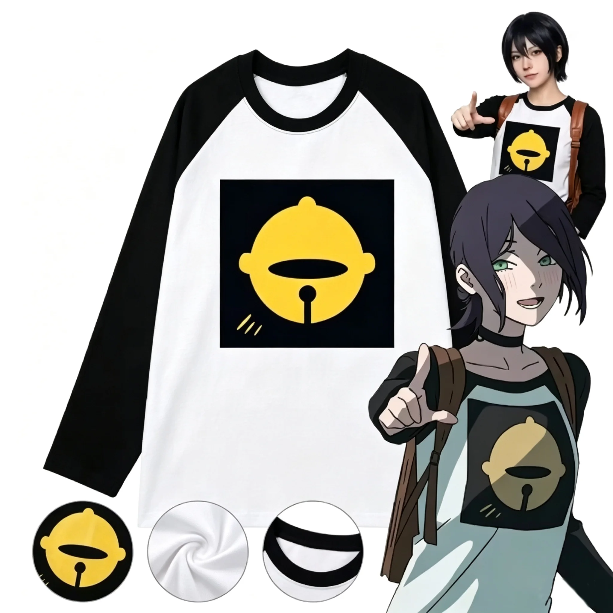 Anime Reze Short Sleeve T Shirt Cosplay Oversized Vintage Chainsaw Men Women Clothe Japanese Manga Tee Clothing Harajuku Y2k Top