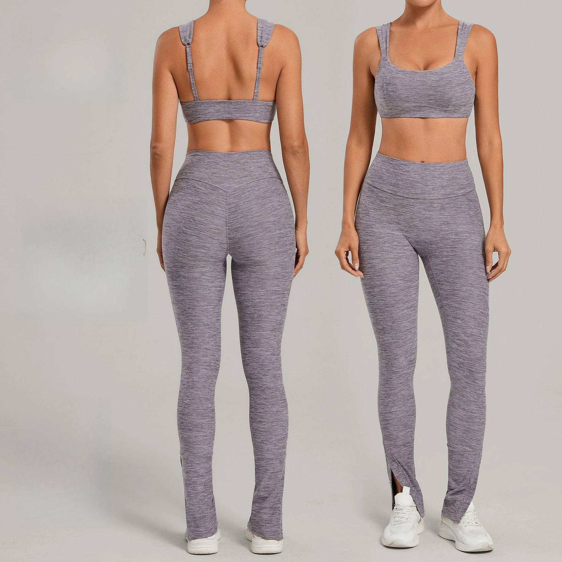 

New Women's Yoga Set High-Waisted Butt-Lift Brushed Wide-Leg Pants Yoga Suit Sports Fitness Casual Running Workout Gym Yoga Set