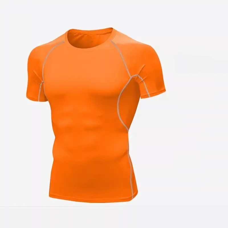 Men Women Compression Running Short T Shirt Fitness Sport Basketball Football Hiking Jogging Skiing Training Gym Tee Clothes A32