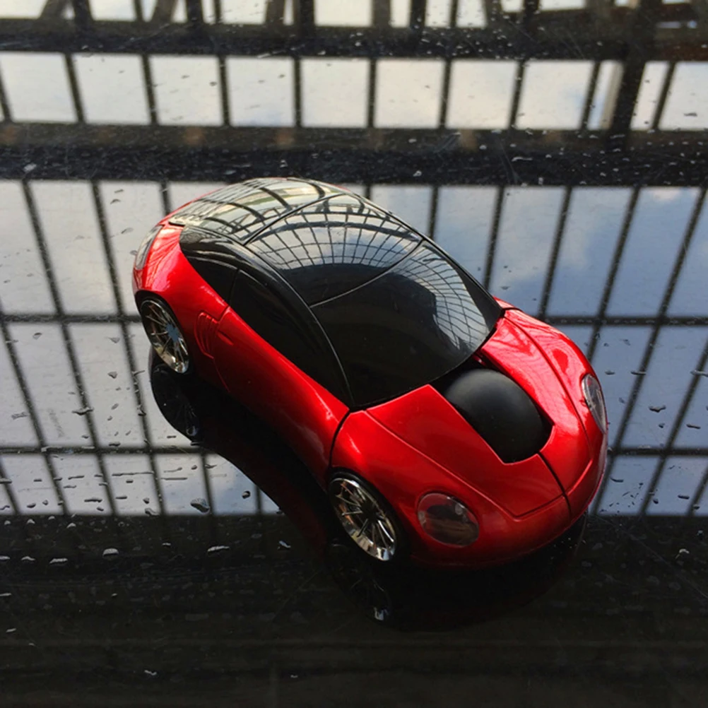 

Wireless Mouse 24GHz Transmission 10m Range USB Receiver Optical Gaming Laptop Accessories Cool Car Shape Design 1600DPI