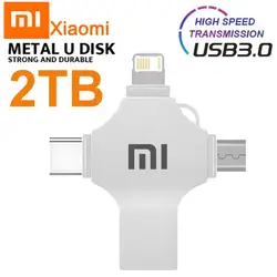 Xiaomi MIJIA 2TB USB Flash Drive Memory 1TB 512GB 256GB 128GB U Stick High Speed Flash Memory Card 2 IN 1 OTG Pen Drive for Lapt