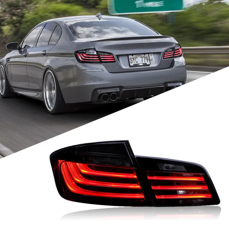 For BMW 5 Series 2011-2017 F10 F18 Taillight Assembly 520 525 Modified Light Guide Driving Lights Car LED Taillights