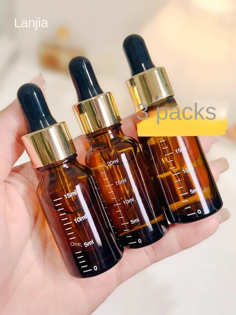 3pcs/let Refillable Bottle Travel Fluid Pipette Bottle Graduated Essential Oil Drip Bottle Perfume Bottle