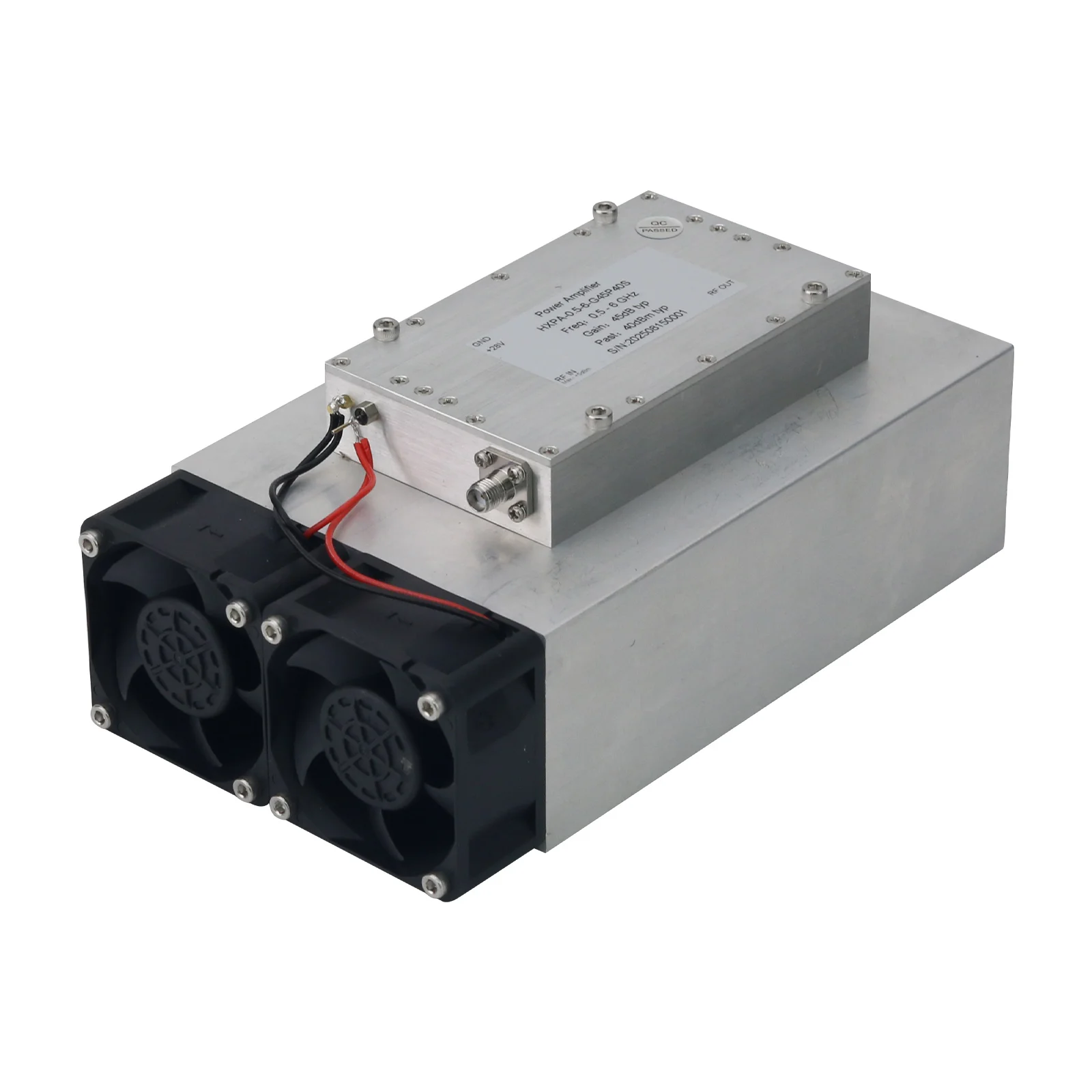 

TZT 0.5-6GHz 45dB Gain 10W High Power Output RF Microwave Wideband Power Amplifier with SMA Female Connector