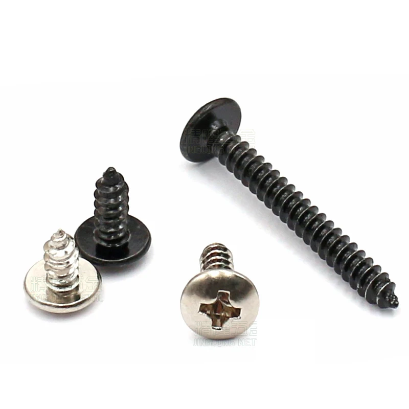 

100Pcs M3 M3.5 M4*L=8-30mm Cross Recessed Truss Head Self-tapping Screw Medium Carbon Steel Phillips Pan Head Wood Screw