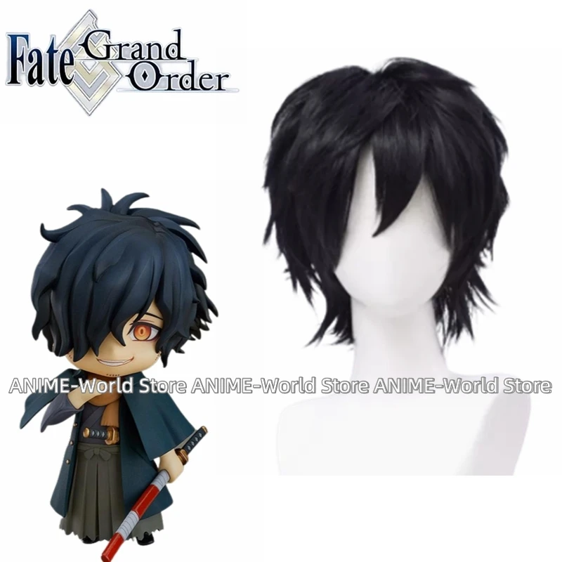 《Custom Made》Anime Game Fate Grand Order First stage Togetoda FGO Okada Izo Kimono Cosplay Costume Dress Wig Uniforms Any Size