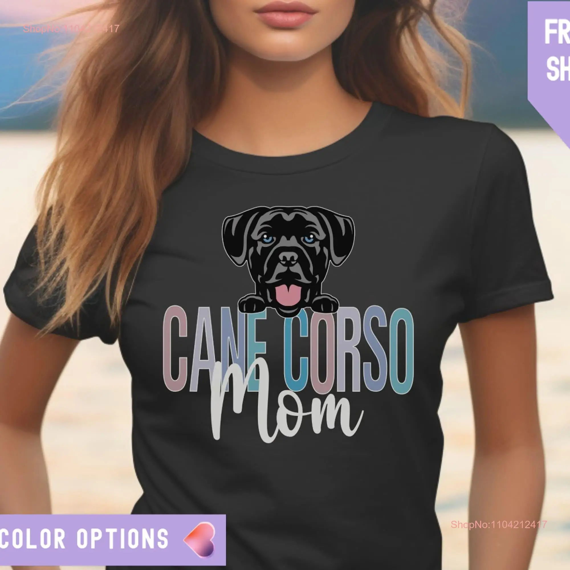 Cane Corso T Shirt for Dog Mom sweater lover mama long or short sleeves