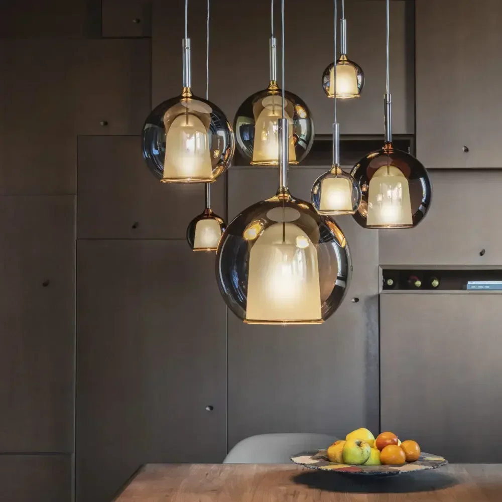 

Italian Glass Chandelier Pendant Light Ceiling Hanging Lamp For Dining Room Kitchen Loft