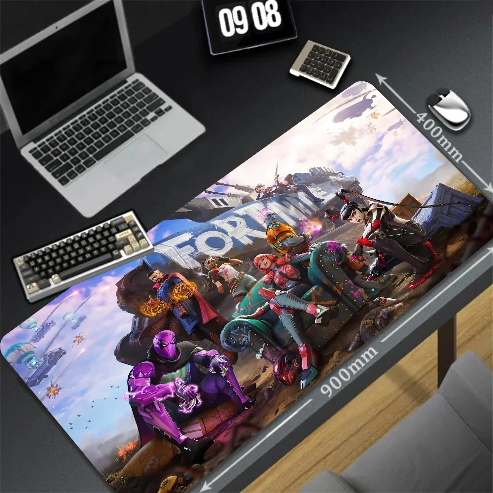 900x400mm Mousepad HD Print F-Fortnites Desk Protector Xxl Gaming Keyboard Pc Accessories Mat Mousepad Extended Rubber Table Mat