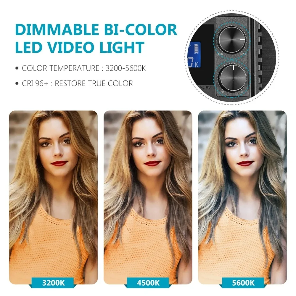 Neewer ترقية 660 LED الفيديو الضوئي عكس الضوء ثنائي اللون LED لوحة مع شاشة LCD للاستوديو، يوتيوب تصوير الفيديو التصوير الفوتوغرافي #5