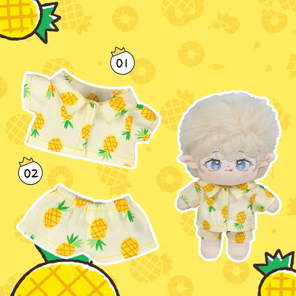 Ropa de muñeca para dormir, pijama de playa de frutas, accesorios de juguete, ropa de juguete de felpa, abrigo de repuesto