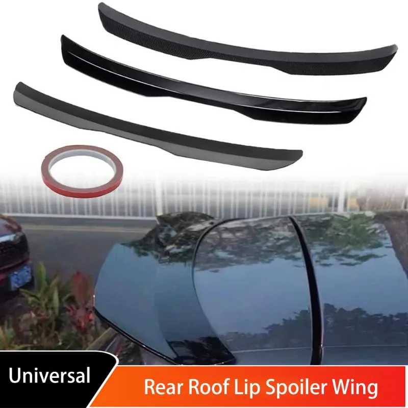 

Rear Roof Lip Spoiler Wing ABS Decoration Strips Fit Hatchback SUV Car Rear Trunk Top Wing Spoiler Universal